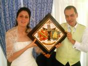 regalo de boda heraldica ceramica dedicatoria