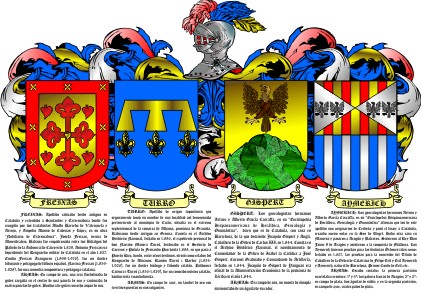 escudos heraldica cuatro apellidos