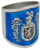 Sortija heraldica plata 25 mm