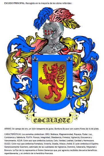 un escudo del apellido