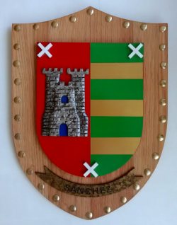 metopa de madera heraldica